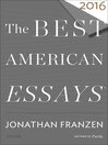 Cover image for The Best American Essays 2016